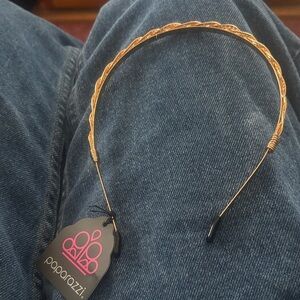 Paparazzi Twisted Gold Headband